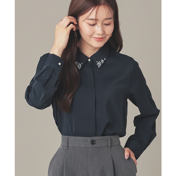 ネイビー | トップス シャツ ブラウス | Honeys