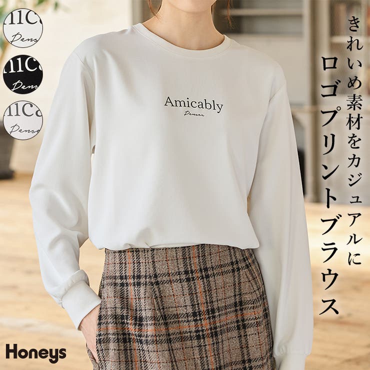 トップス ブラウス 長袖 | Honeys | 詳細画像1 