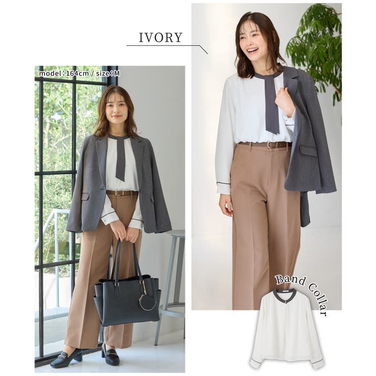 トップス ブラウス 長袖 | Honeys | 詳細画像10 