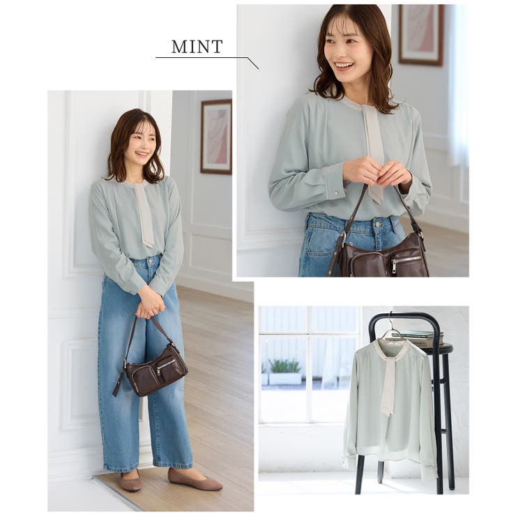 トップス ブラウス 長袖 | Honeys | 詳細画像12 