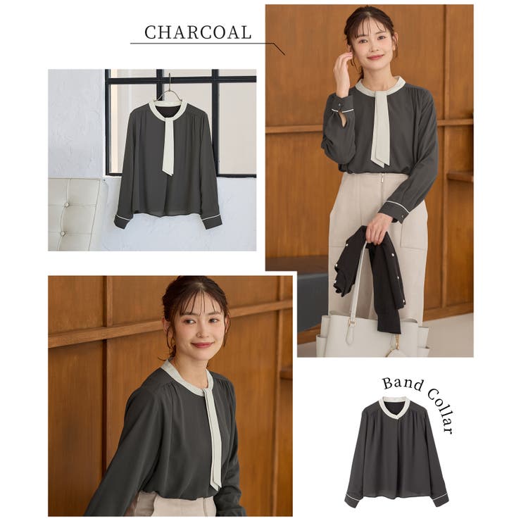 トップス ブラウス 長袖 | Honeys | 詳細画像13 