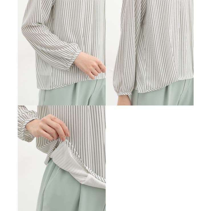 トップス ブラウス 長袖 | Honeys | 詳細画像16 