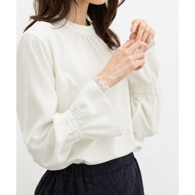 アイボリー | トップス ブラウス 長袖 | Honeys