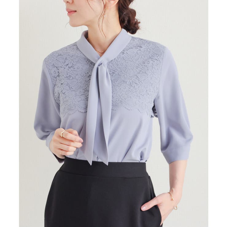 トップス ブラウス ボウタイブラウス | Honeys | 詳細画像9 