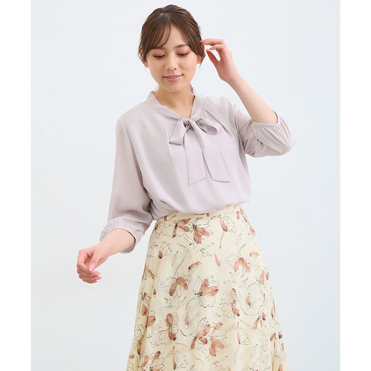 トップス ブラウス 7分袖[品番：HNSW0007019]｜Honeys（ハニーズ）の