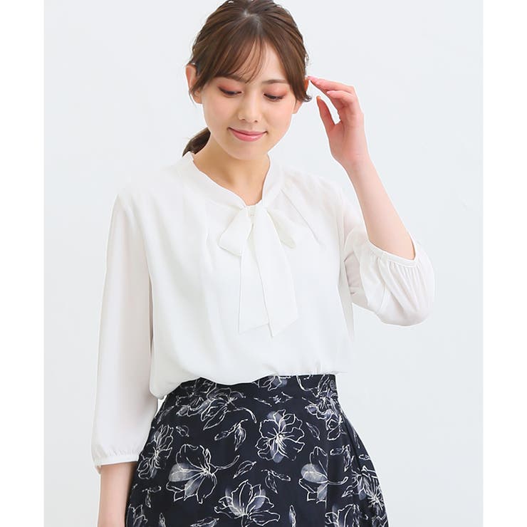 トップス ブラウス 7分袖[品番：HNSW0007019]｜Honeys（ハニーズ）の