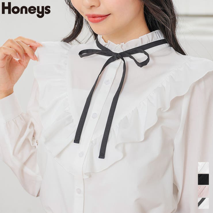 トップス ブラウス 長袖[品番：HNSW0007788]｜Honeys（ハニーズ）の