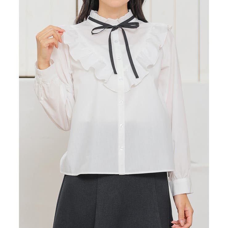 トップス ブラウス 長袖 | Honeys | 詳細画像24 