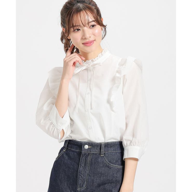 トップス ブラウス 7分袖[品番：HNSW0008786]｜Honeys（ハニーズ）の