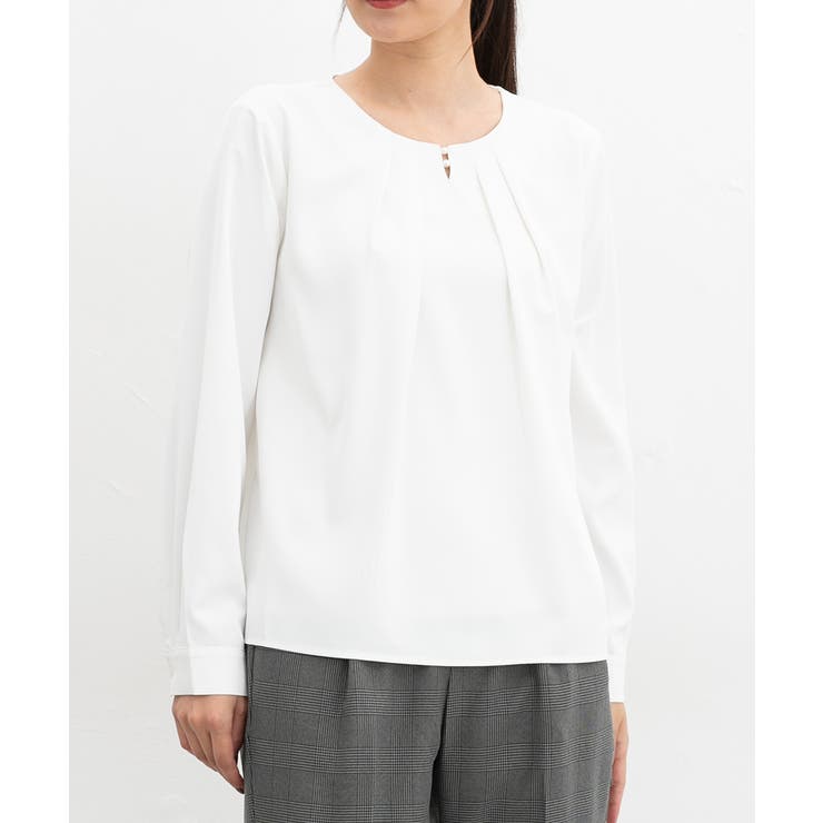 アイボリー | トップス ブラウス 長袖 | Honeys