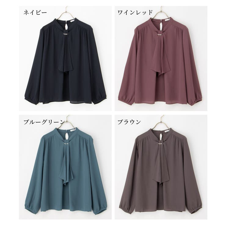 トップス ブラウス 長袖 | Honeys | 詳細画像17 