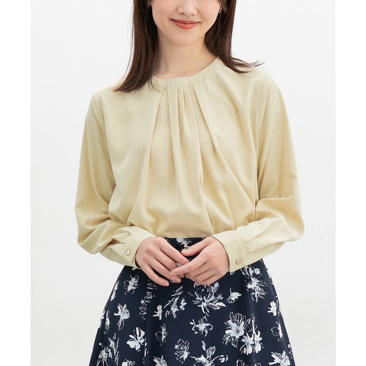 クリーム | トップス ブラウス 長袖 | Honeys