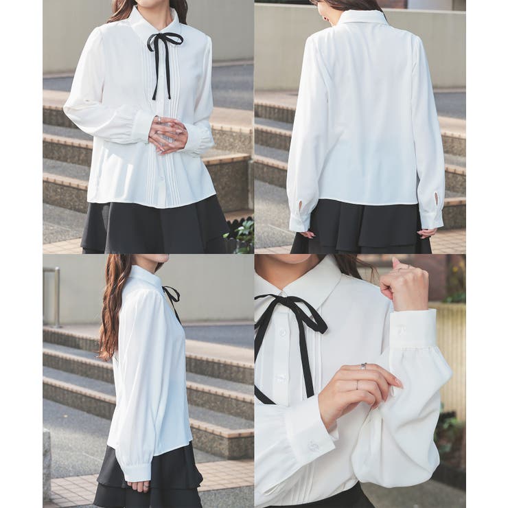 トップス ブラウス 長袖[品番：HNSW0010233]｜Honeys（ハニーズ）の