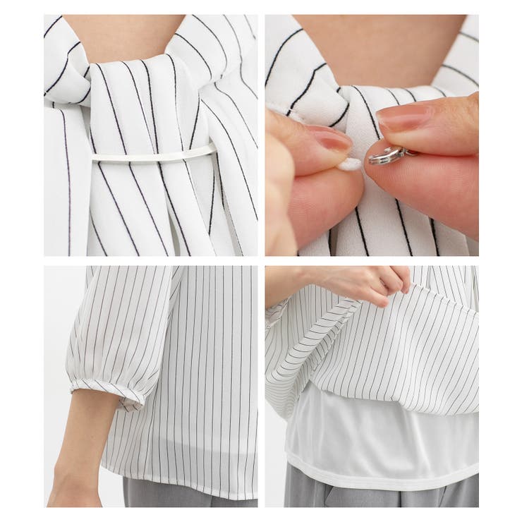 トップス ブラウス 大きいサイズ | Honeys | 詳細画像14 