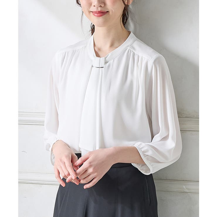 ホワイト | トップス ブラウス 大きいサイズ | Honeys