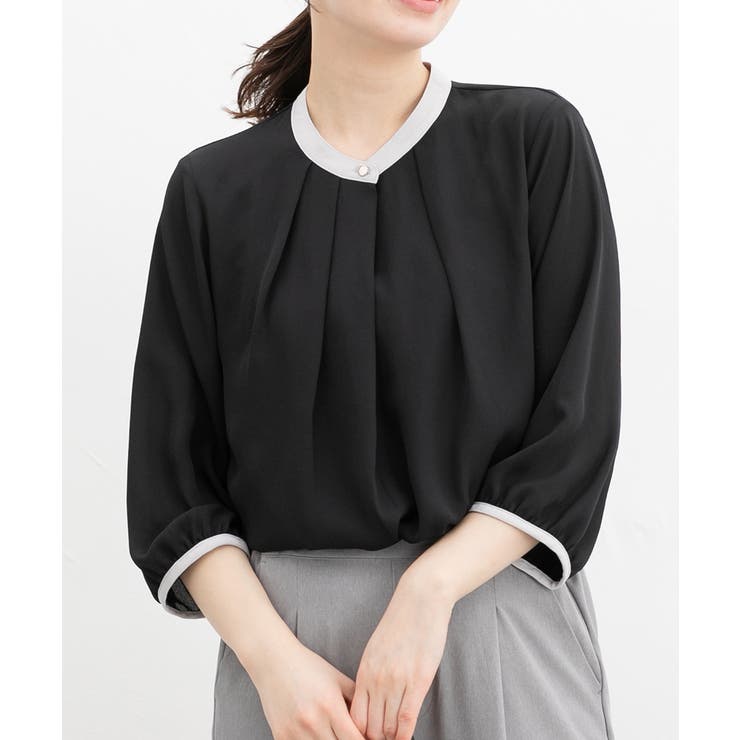 ネイビー | トップス ブラウス 大きいサイズ | Honeys