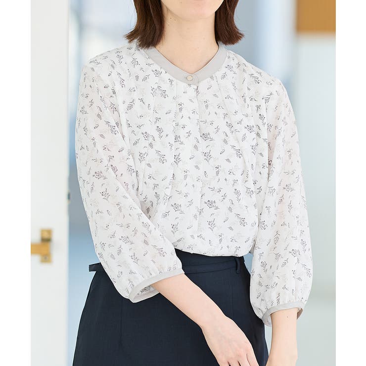 オフ花柄 | トップス ブラウス 大きいサイズ | Honeys
