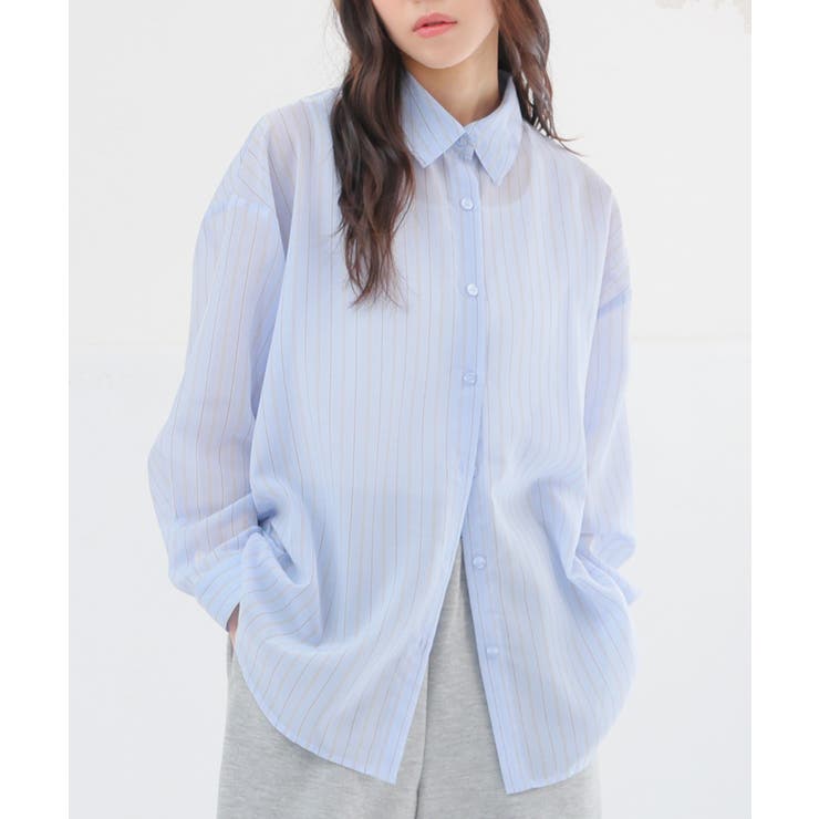 ブルーストライプ | トップス シャツ ブラウス | Honeys