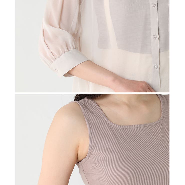 トップス シャツ 7分袖 品番 Hnsw Honeys ハニーズ のレディースファッション通販 Shoplist ショップリスト