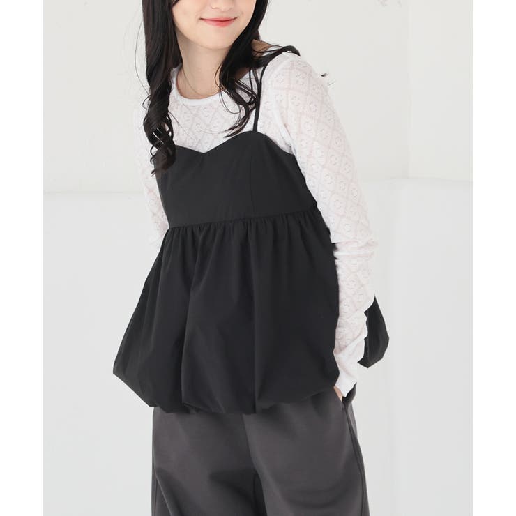 ブラック | トップス ブラウス ノースリーブ | Honeys