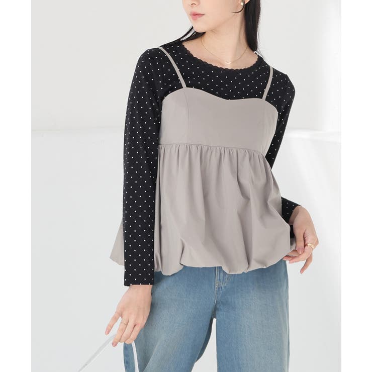 グレー | トップス ブラウス ノースリーブ | Honeys