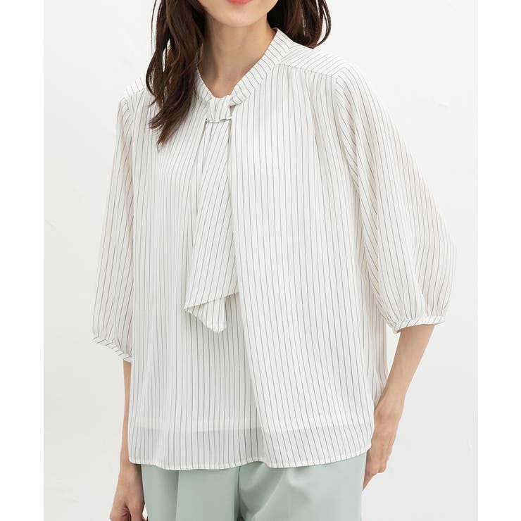 オフストライプ | トップス ブラウス 大きいサイズ | Honeys