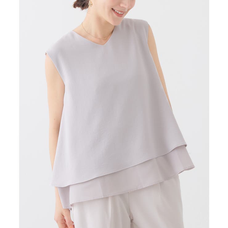 グレージュ | トップス ブラウス ノースリーブ | Honeys