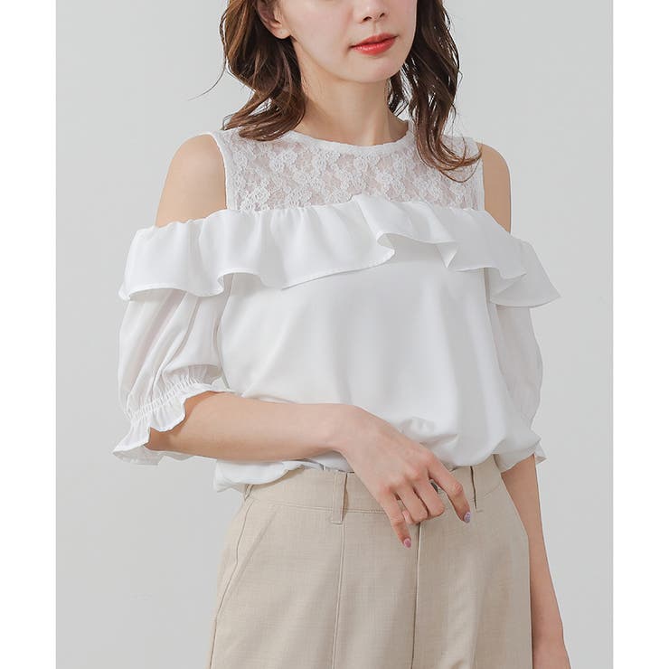トップス ブラウス 半袖[品番：HNSW0005565]｜Honeys（ハニーズ