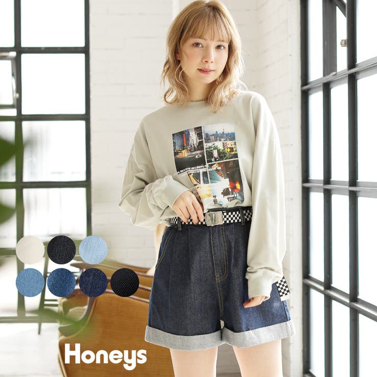パンツ ショートパンツ デニム 品番 Hnsw Honeys ハニーズ のレディースファッション通販 Shoplist ショップリスト