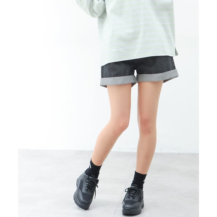 ブラック | パンツ ショートパンツ デニム | Honeys