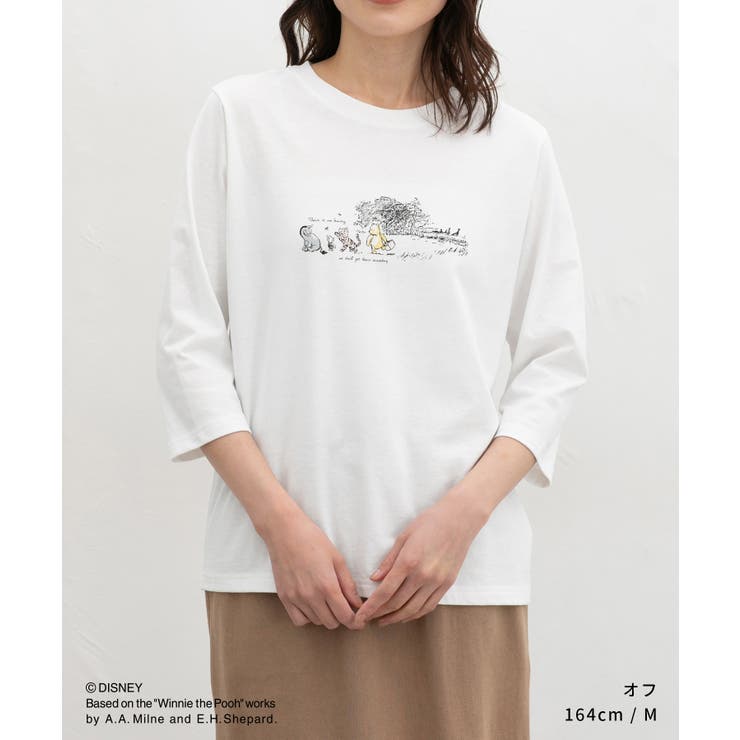 トップス Tシャツ ７分袖Tシャツ | Honeys | 詳細画像3 
