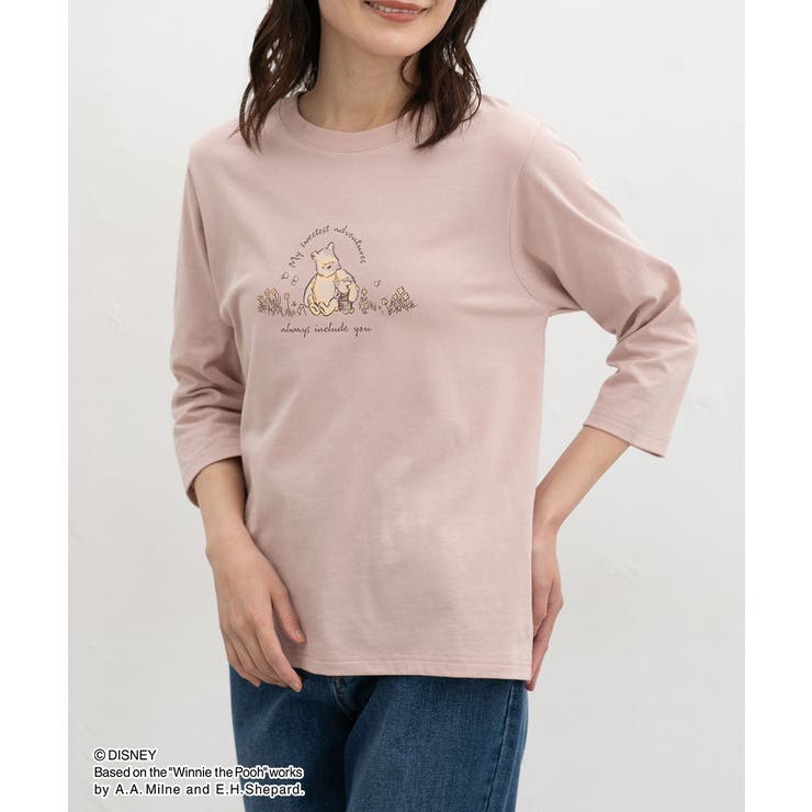 ピンク | トップス Tシャツ ７分袖Tシャツ | Honeys