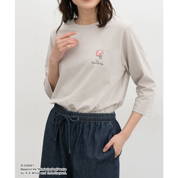 ベージュ | トップス Tシャツ ７分袖Tシャツ | Honeys
