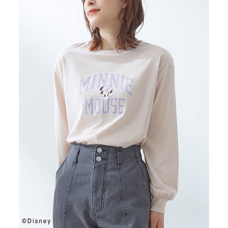 ベージュ | 【ハニーズ】トップス Tシャツ 長袖 | Honeys