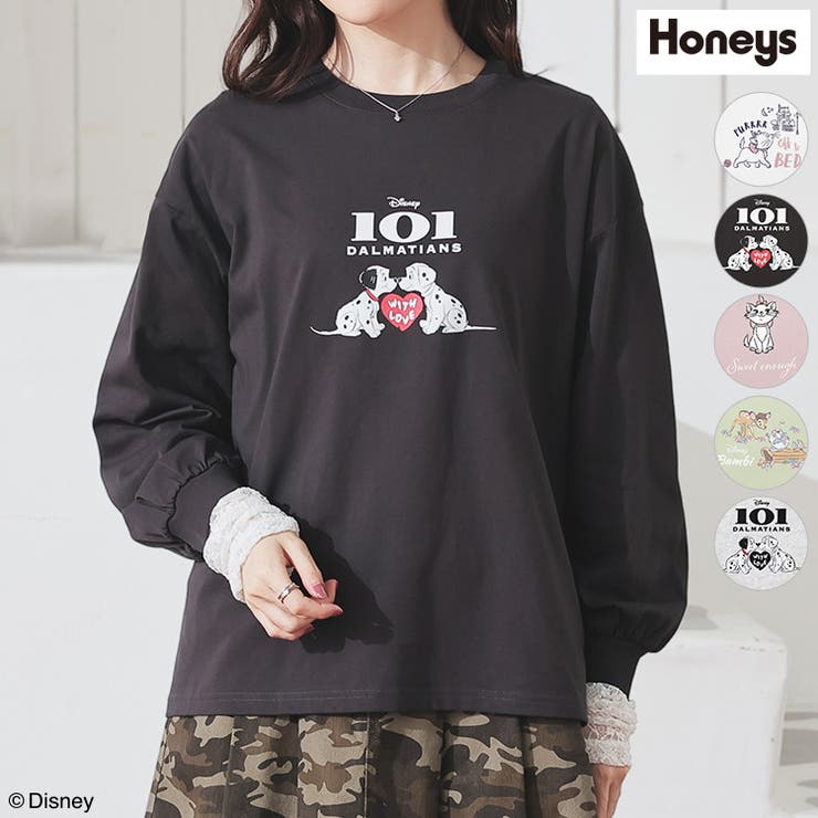 トップス Tシャツ ロンT[品番：HNSW0011427]｜Honeys（ハニーズ）の