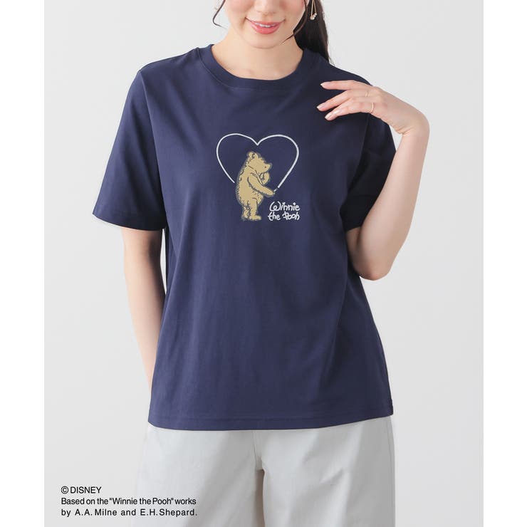 ネイビー | トップス Tシャツ 半袖Tシャツ | Honeys