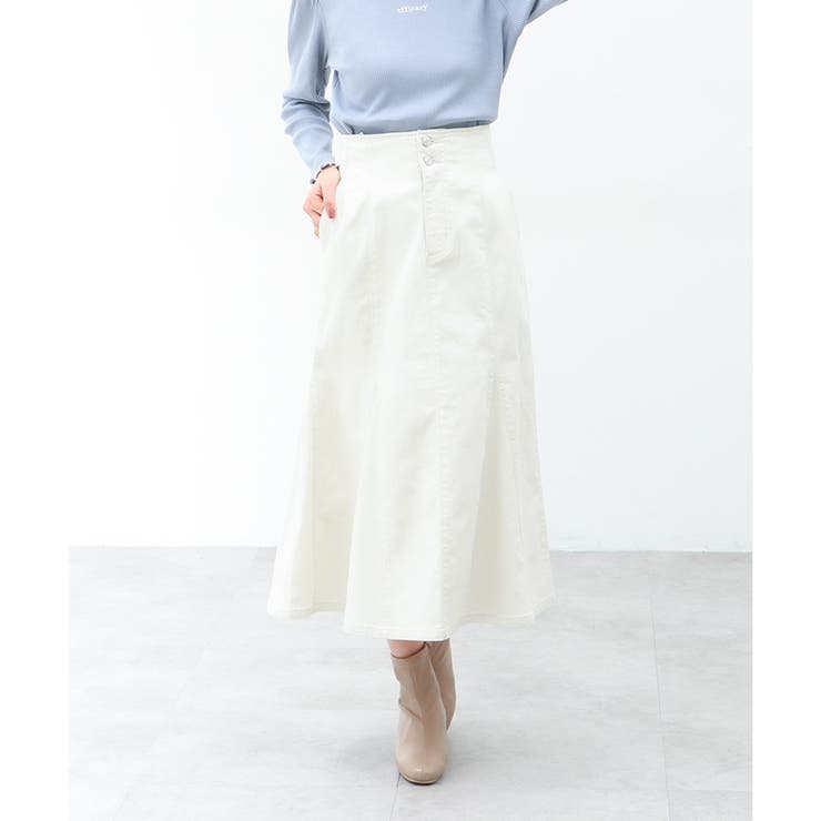 アイボリー | 【ハニーズ】スカート マーメイドスカート ハイウエスト | Honeys