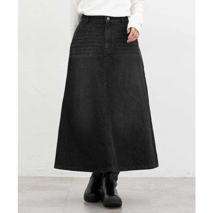 ブラック | ボトムス スカート ロングスカート | Honeys