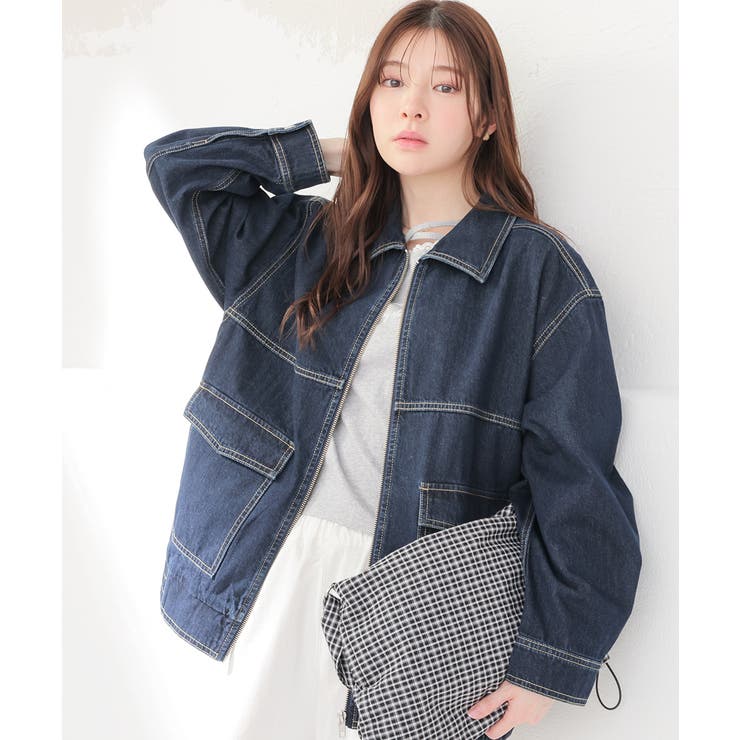 インディゴ | アウター ジャケット Gジャン | Honeys