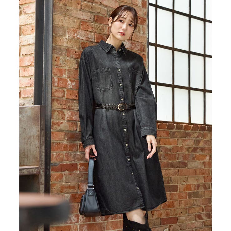 ワンピース 長袖 ロング丈 | Honeys | 詳細画像3