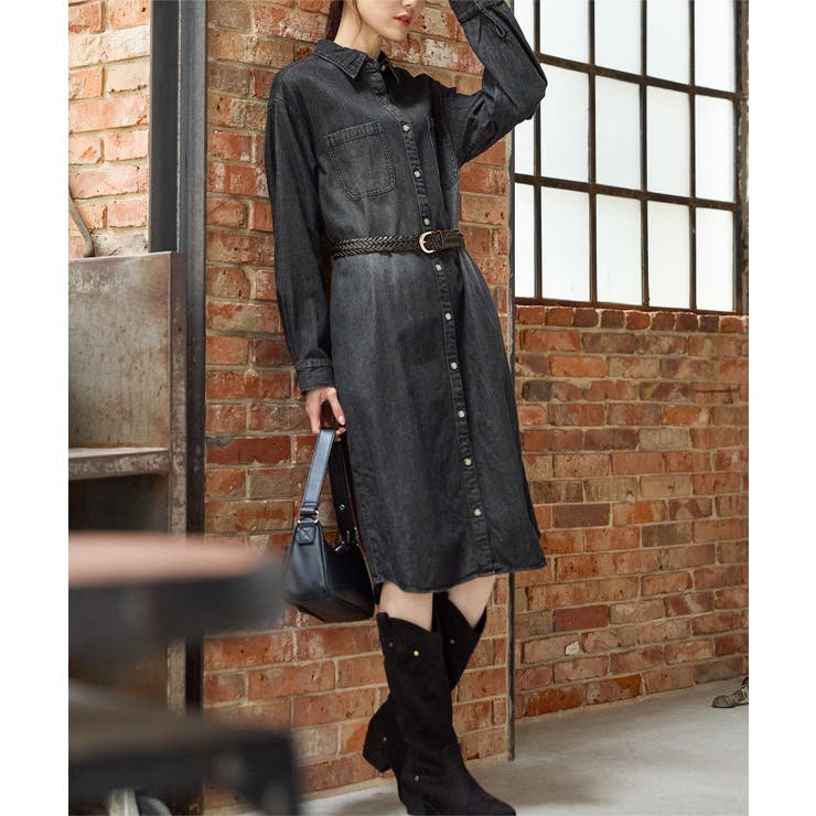 ワンピース 長袖 ロング丈 | Honeys | 詳細画像5