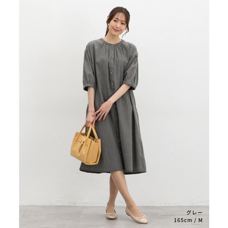 ワンピース ロング丈 デニムワンピース | Honeys | 詳細画像3 