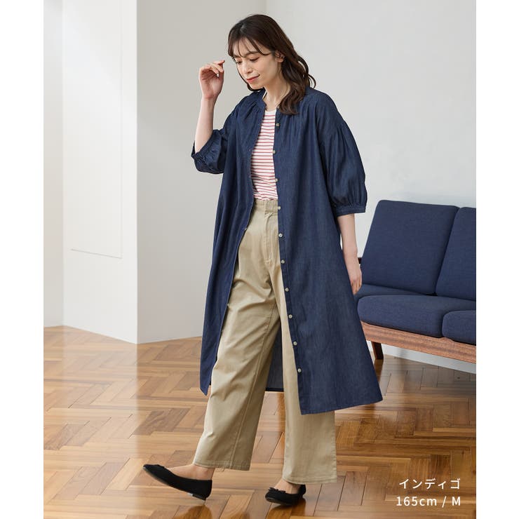 ワンピース ロング丈 デニムワンピース | Honeys | 詳細画像7 