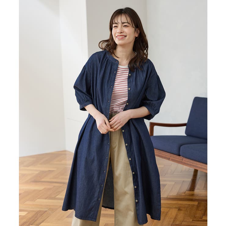 ワンピース ロング丈 デニムワンピース | Honeys | 詳細画像8 