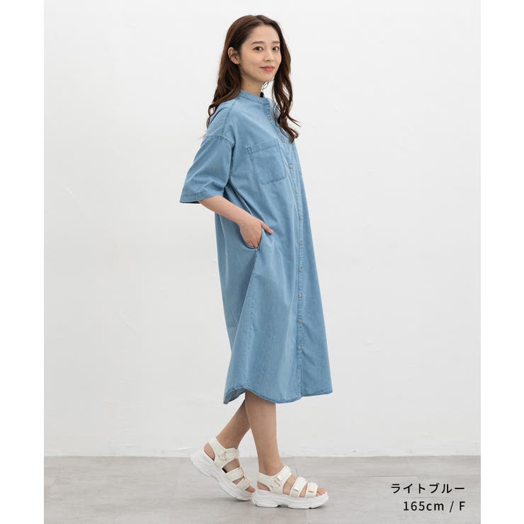 ワンピース 半袖 ロング丈 | Honeys | 詳細画像3 