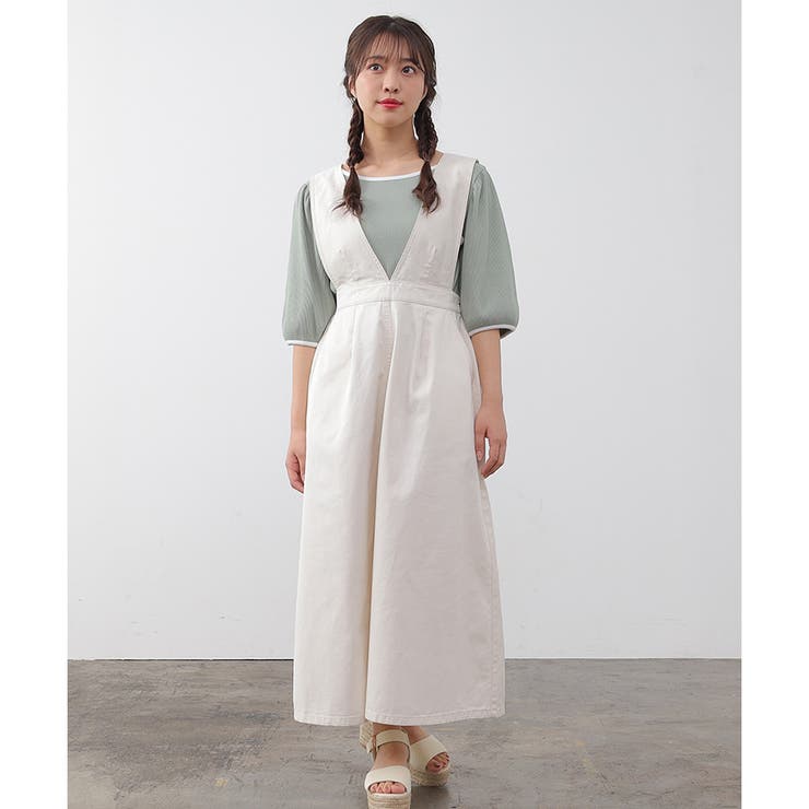 ジャンパースカート ジャンスカ ロング丈 品番 Hnsw Honeys ハニーズ のレディースファッション通販 Shoplist ショップリスト