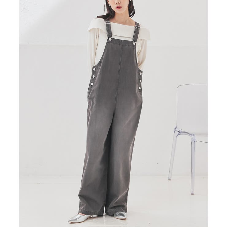 グレー | ボトムス オーバーオール オールインワン | Honeys