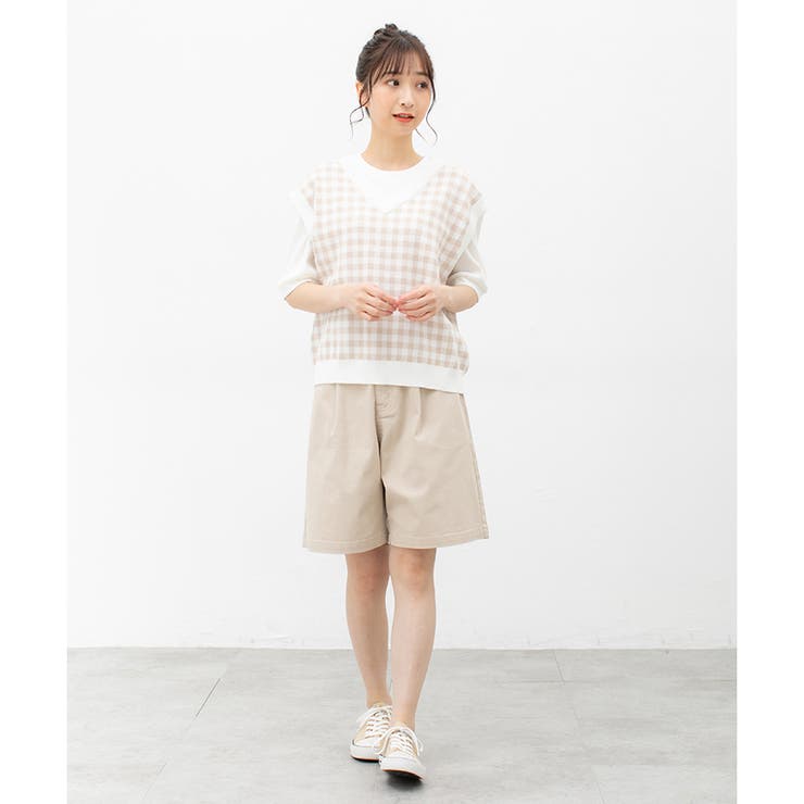 ボトムス ハーフパンツ 綿 | Honeys | 詳細画像16 