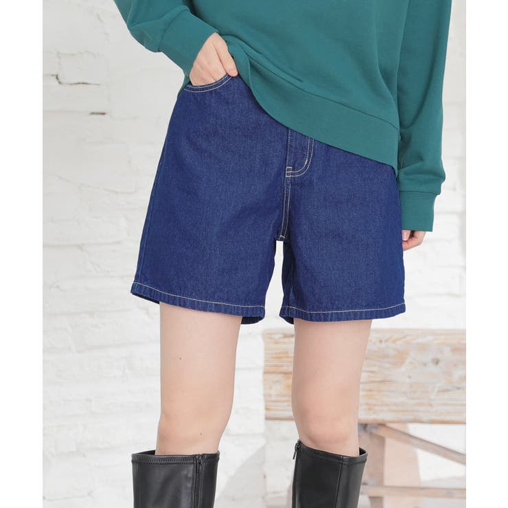 インディゴ | パンツ ショートパンツ ハイウエスト | Honeys