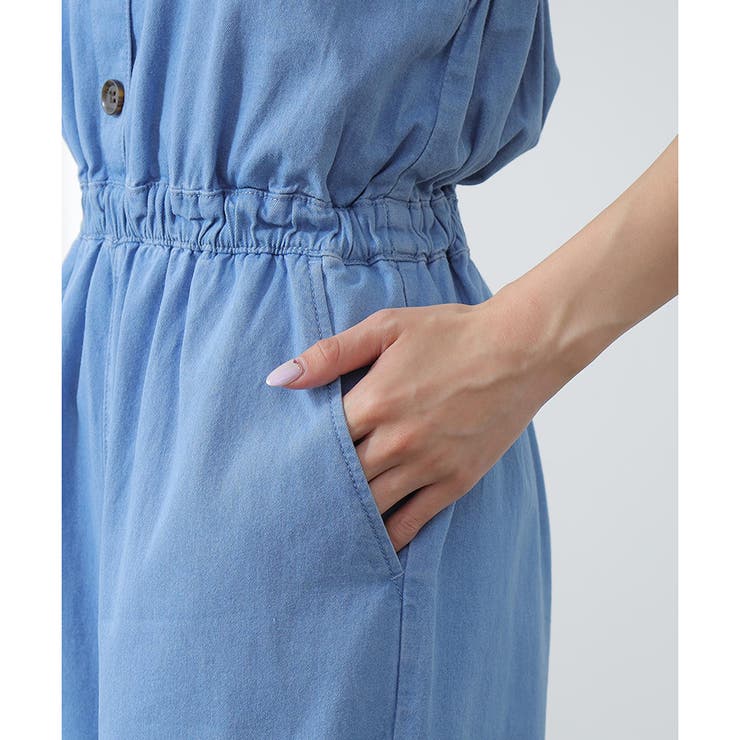 オールインワン デニム 綿 | Honeys | 詳細画像10 